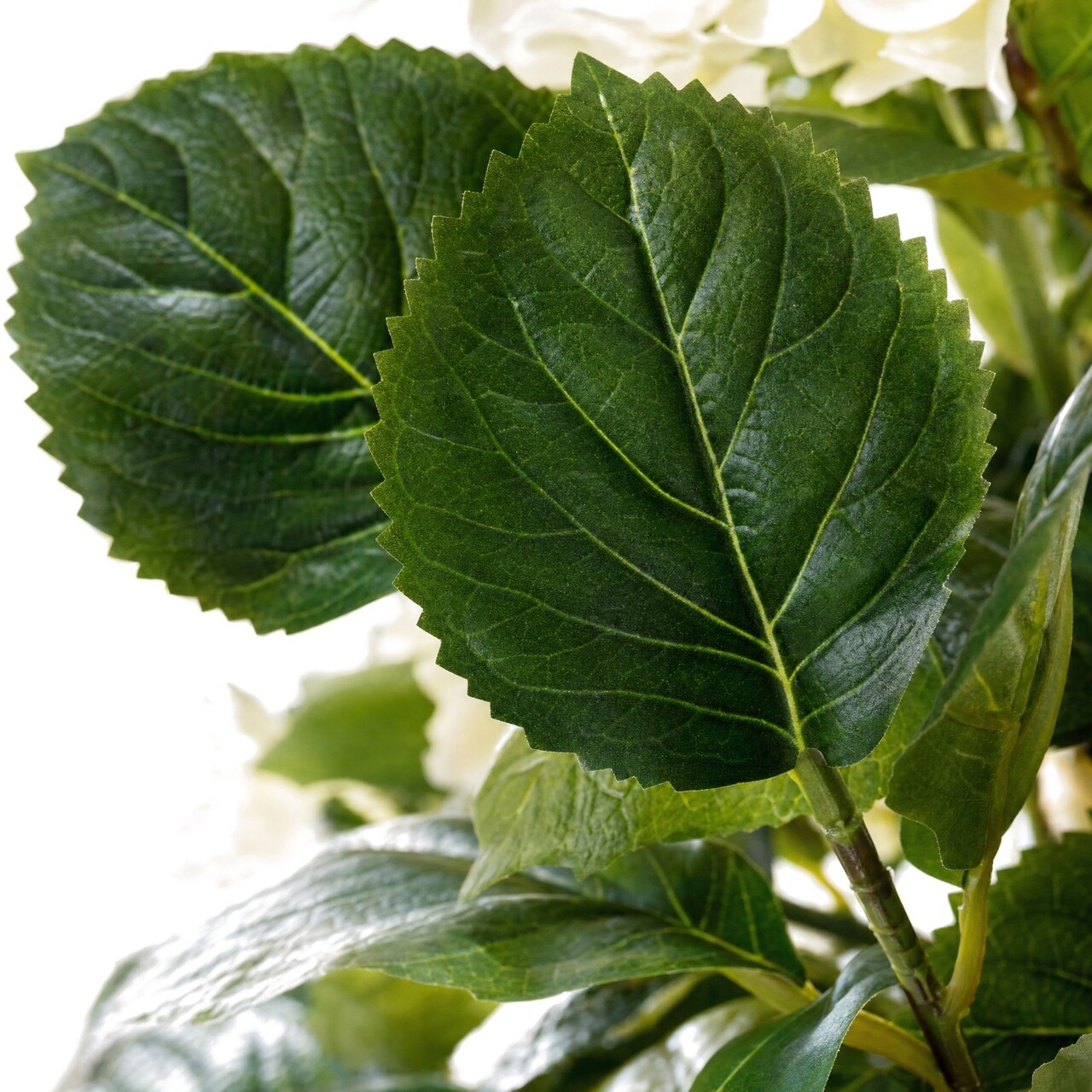 Hortensia kunstboeket crème 45 cm – brandvertragend