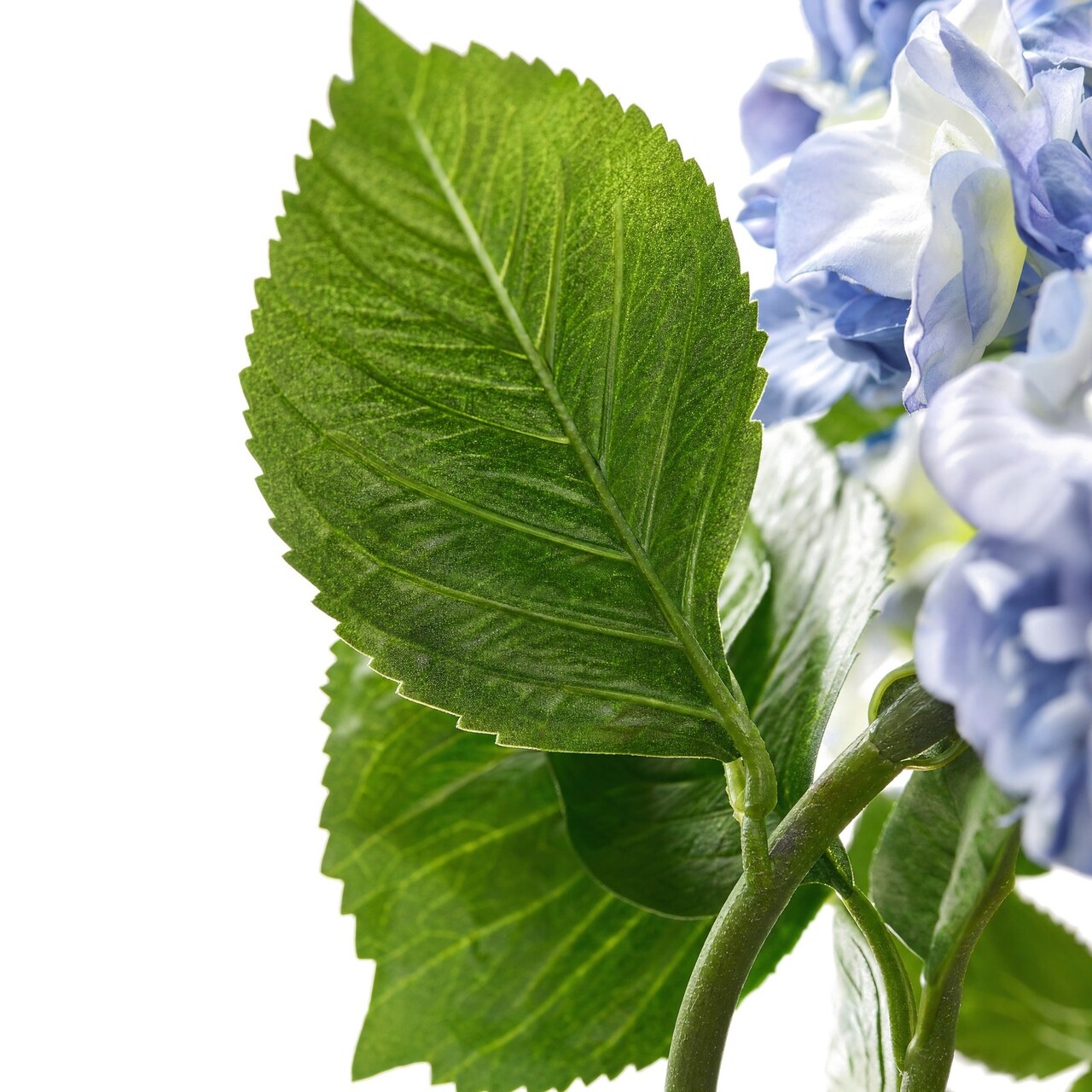 Hortensia kunstboeket blauw 45 cm – brandvertragend