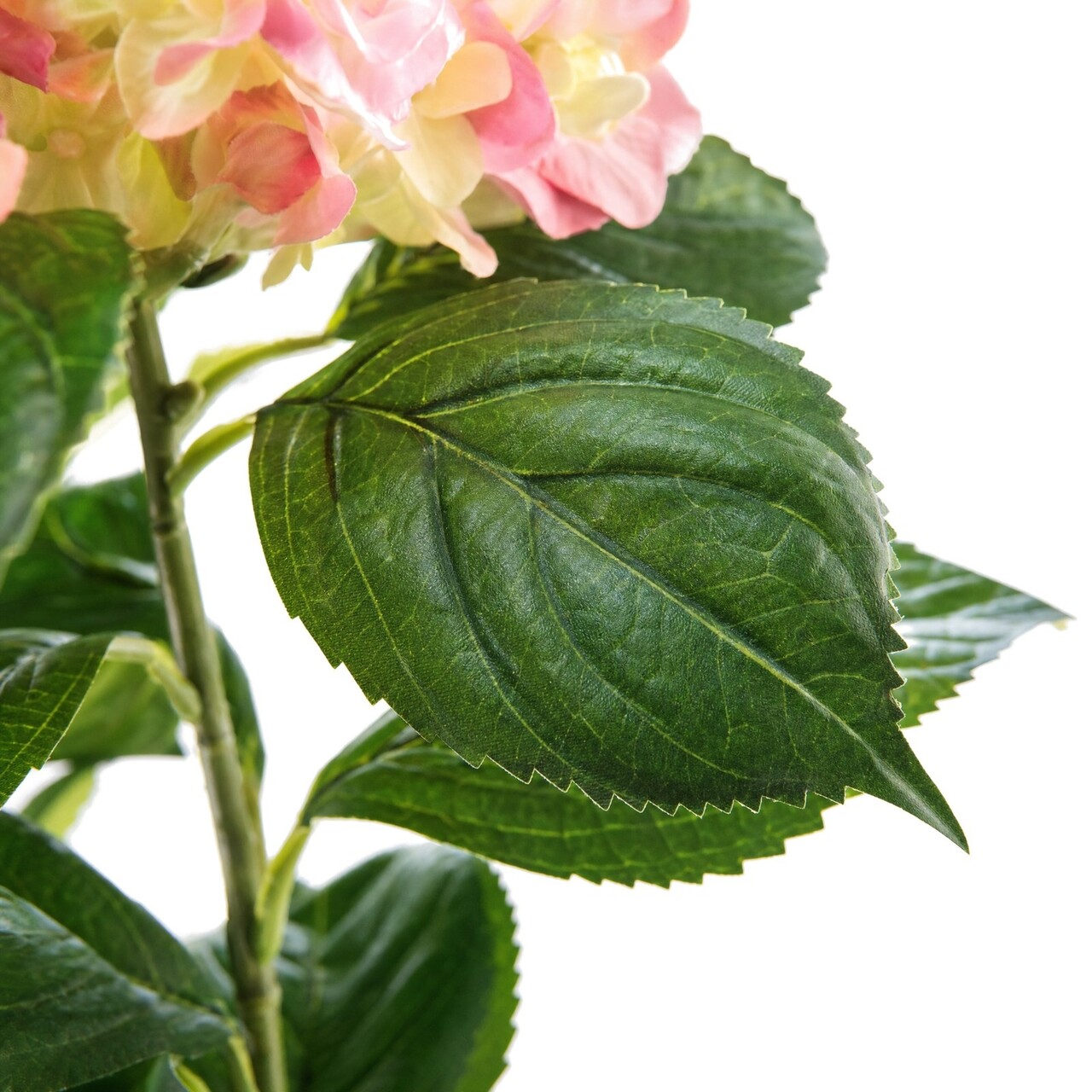 Hortensia kunstboeket roze 45 cm – brandvertragend