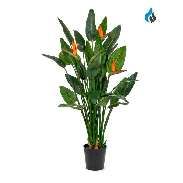 Strelitzia-Kunstpflanze blühend 150 cm – schwer entflammbar