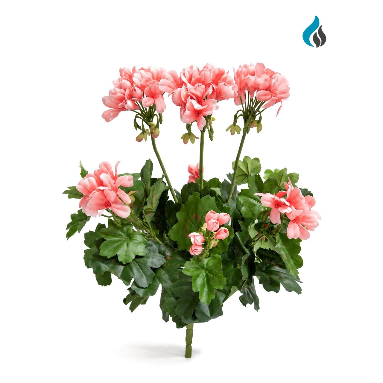 Geranium kunstboeket roze 38 cm – brandvertragend