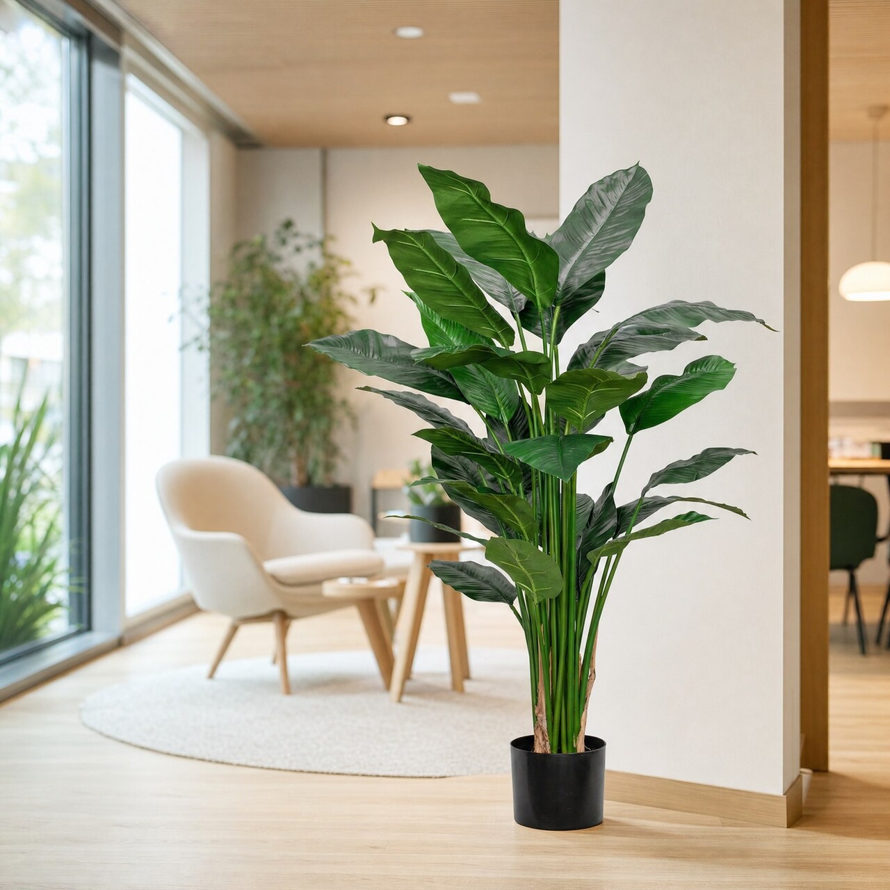 Lepelplant kunstplant 120 cm – brandvertragend