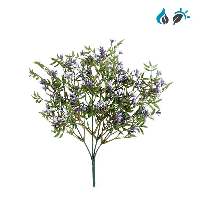 Kunstboeket paarse bloemen 37 cm – FR & UV-bestendig