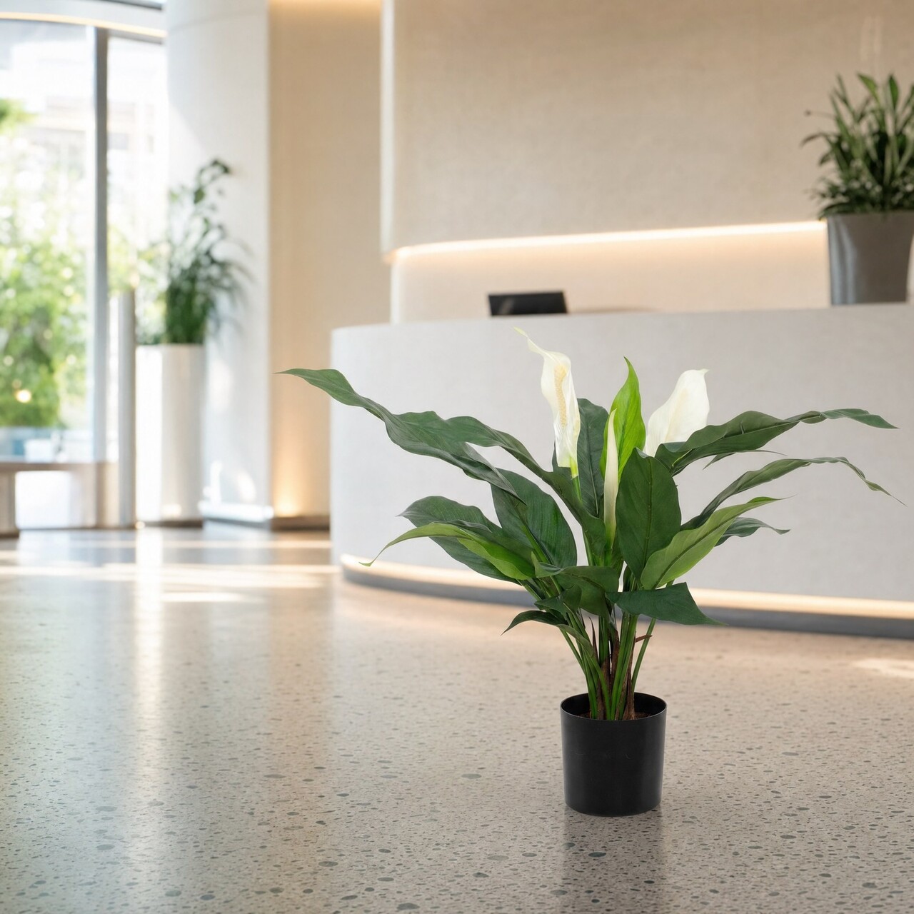 Lepelplant kunstplant 53 cm – brandvertragend