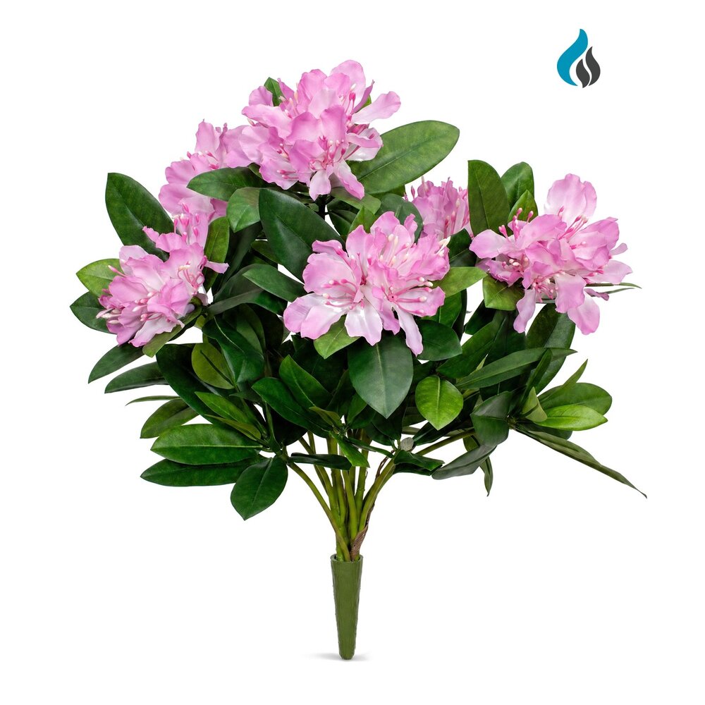 Rododendron kunstboeket roze 45 cm – brandvertragend