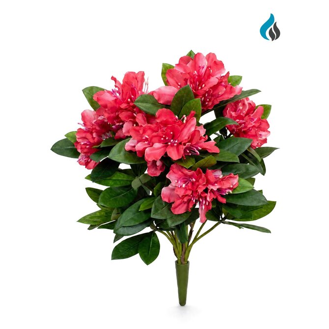 Rododendron kunstboeket rood 45 cm – brandvertragend