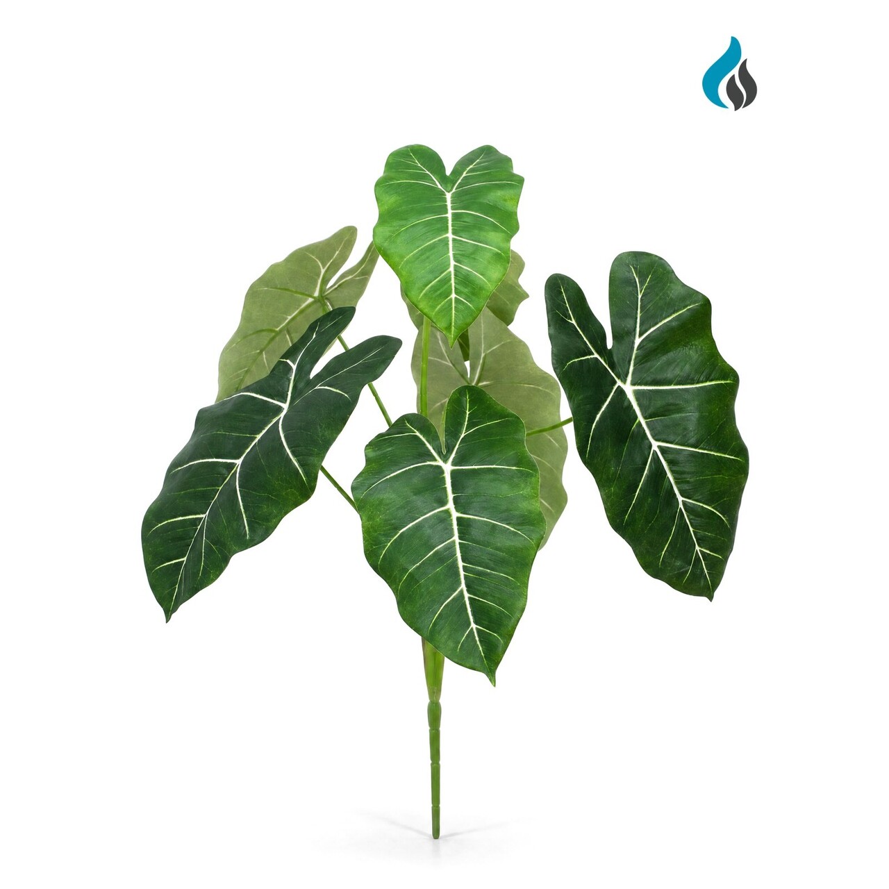 Caladium kunstboeket groen 60 cm – brandvertragend