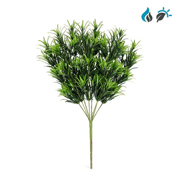 Podocarpus kunstboeket groen 42 cm – FR & UV-bestendig