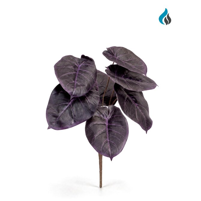 Caladium kunstboeket bordeaux 38 cm – brandvertragend