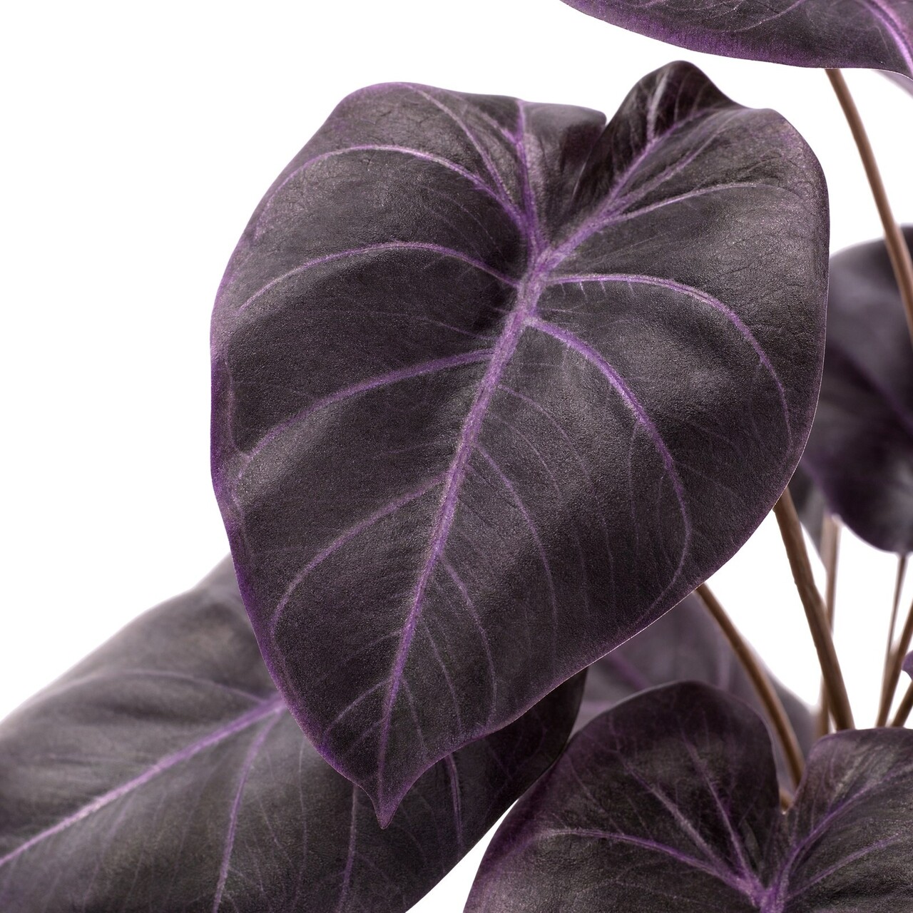 Caladium kunstboeket bordeaux 38 cm – brandvertragend