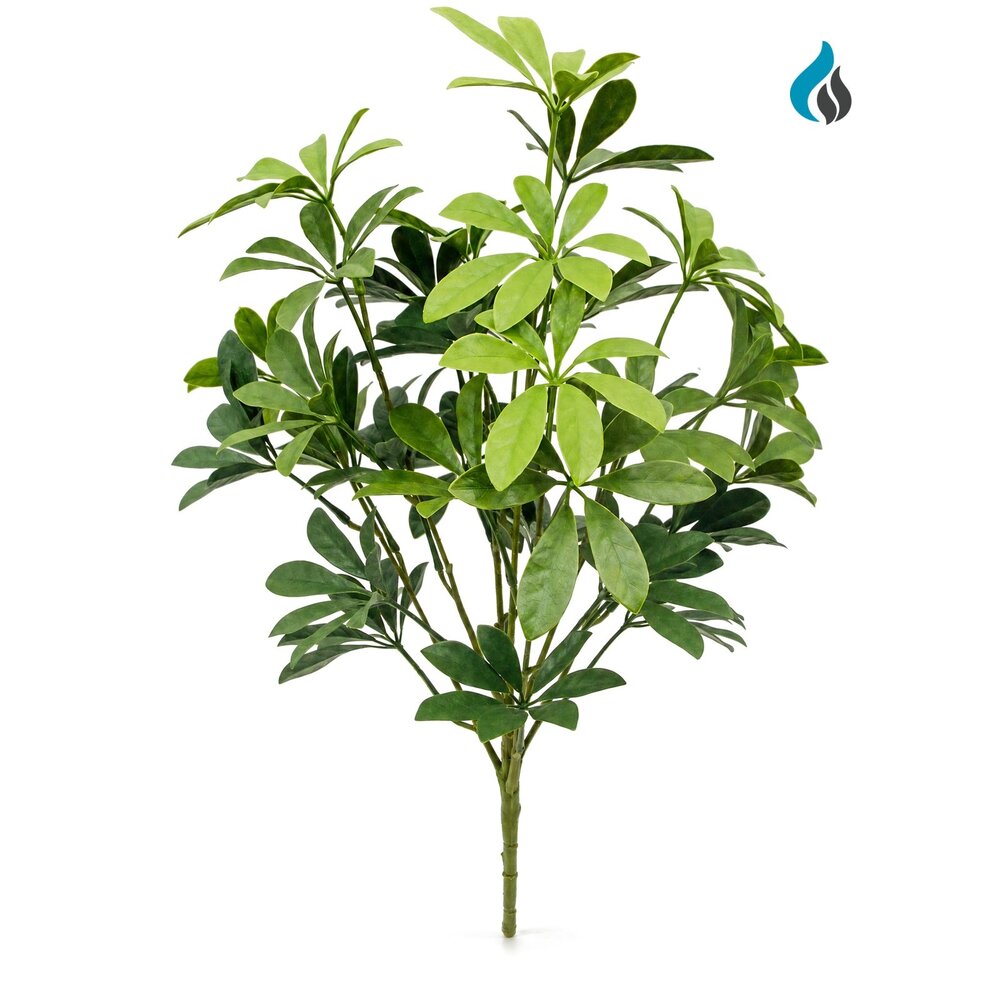 Schefflera kunstboeket groen 48 cm – brandvertragend