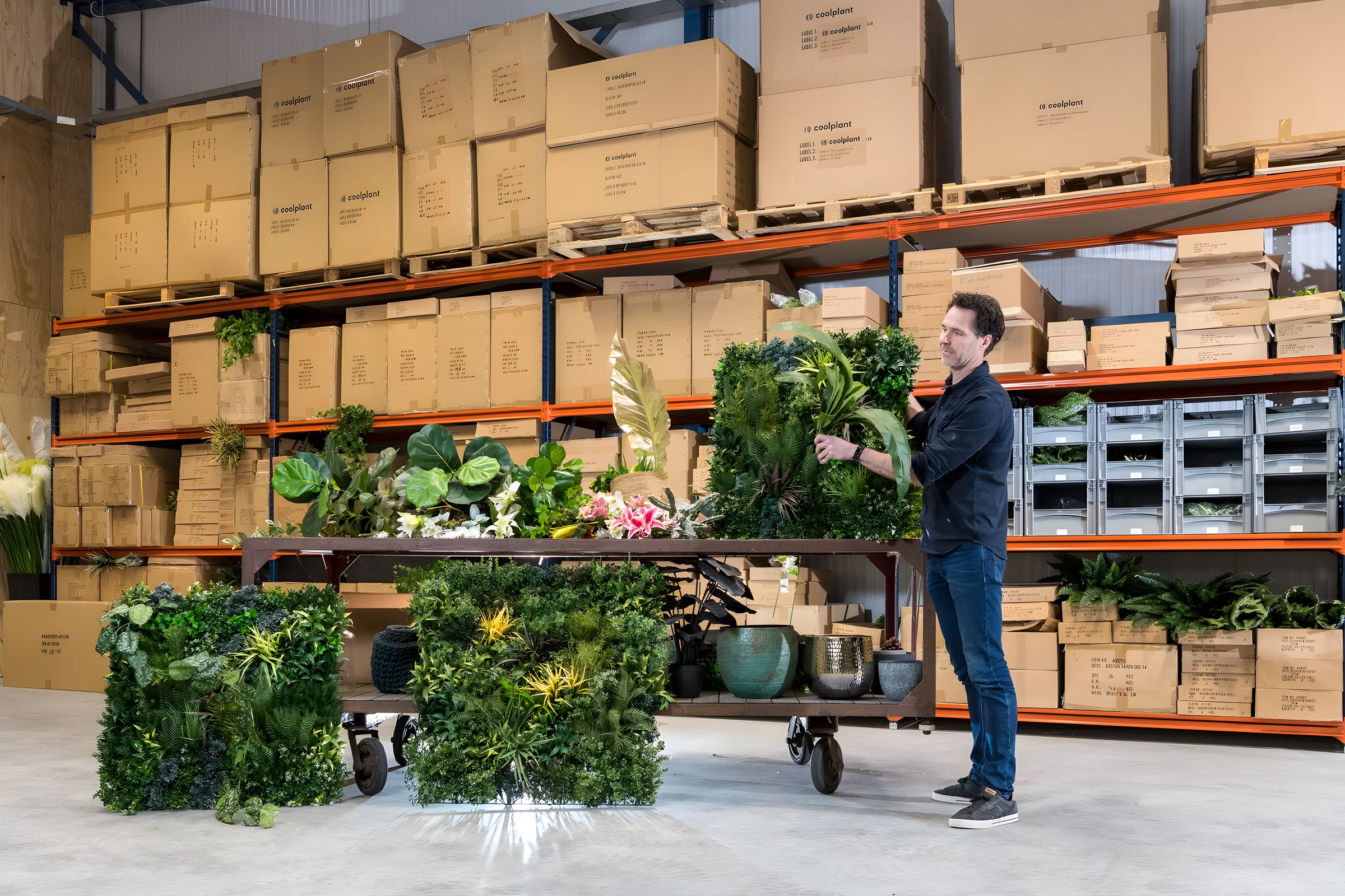 Kunstplanten in de showroom van Coolplant