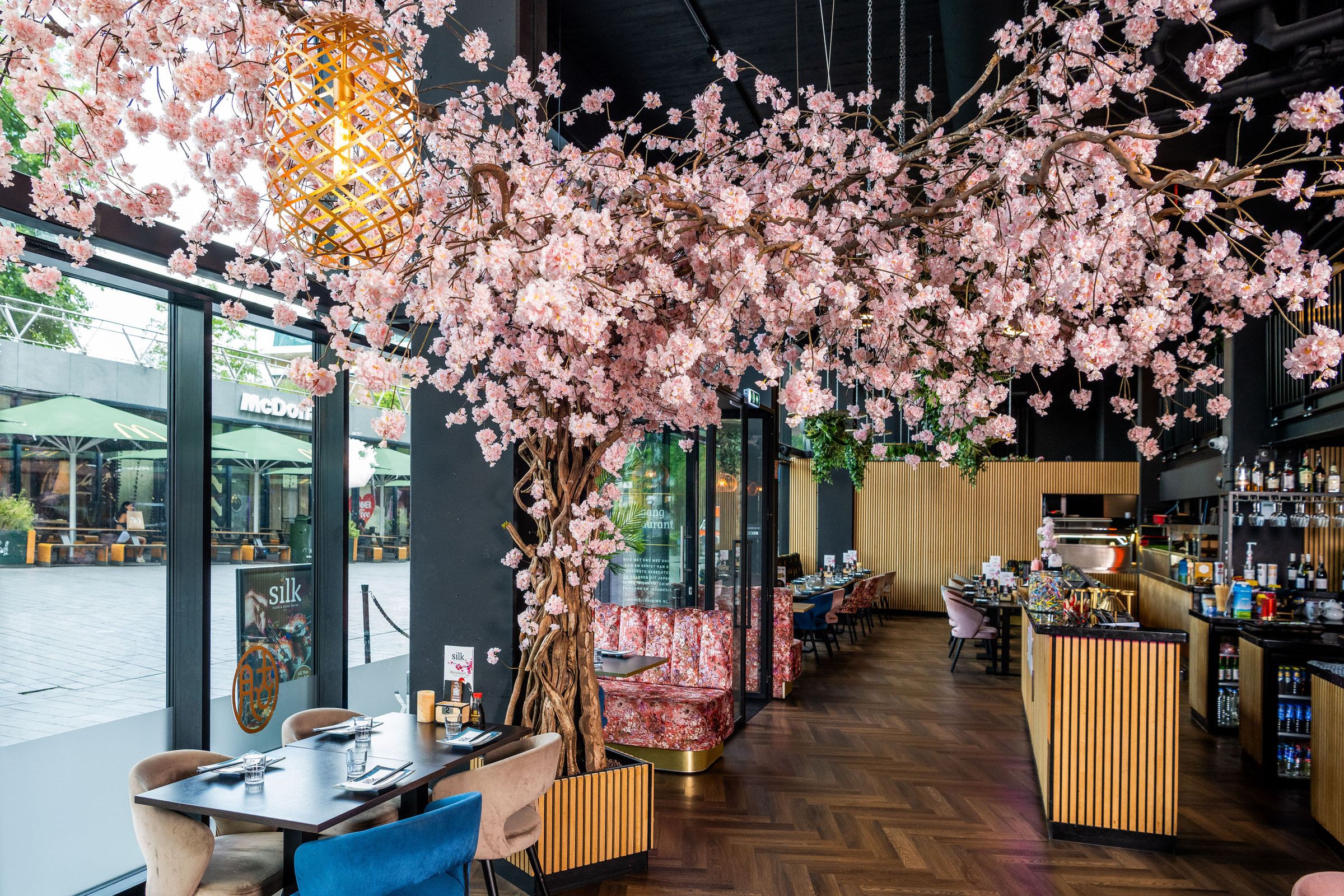 Blütenbaum Bar: Innenraumbegrünung