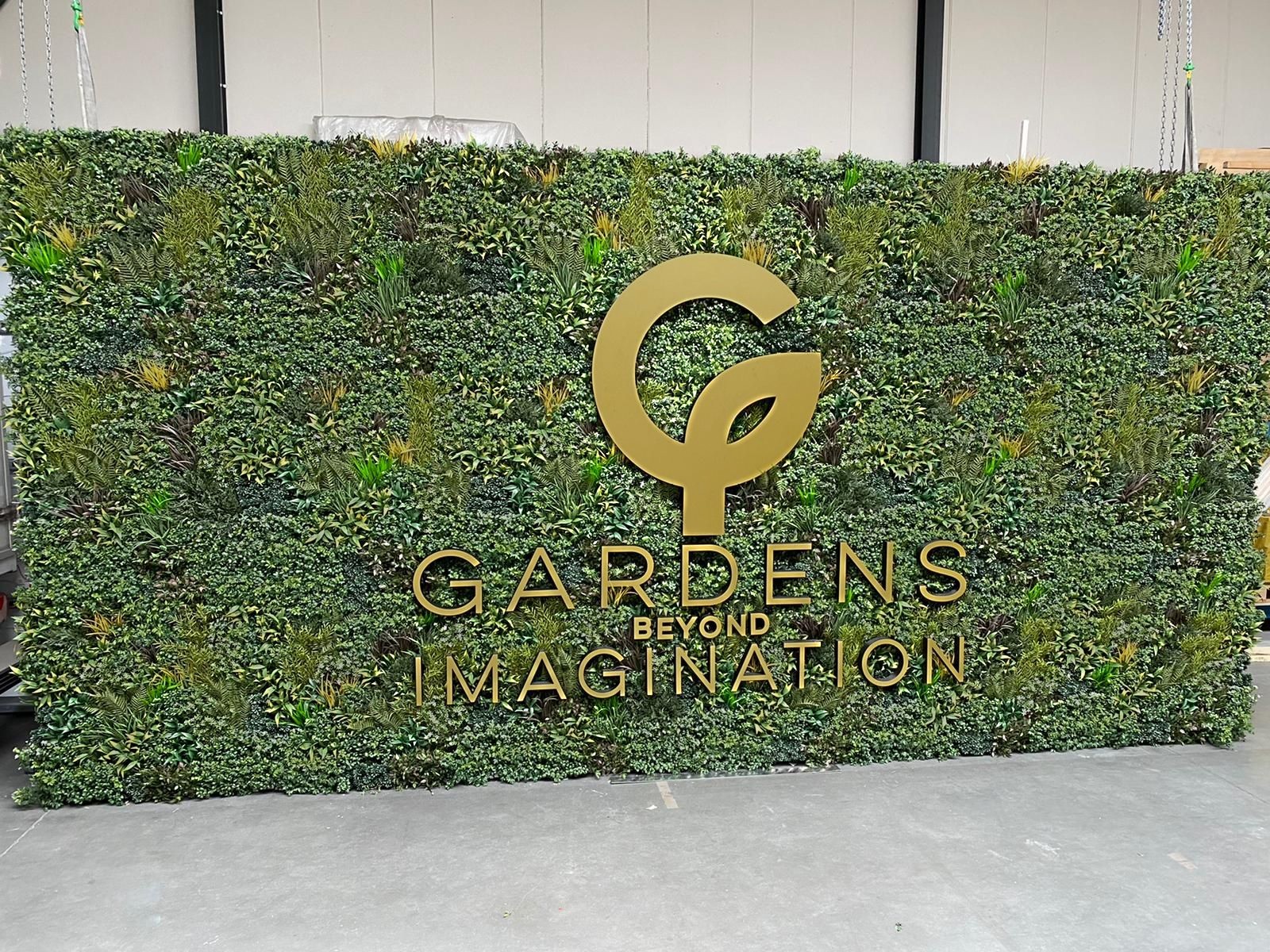Gardens of Imagination: grüne Wand