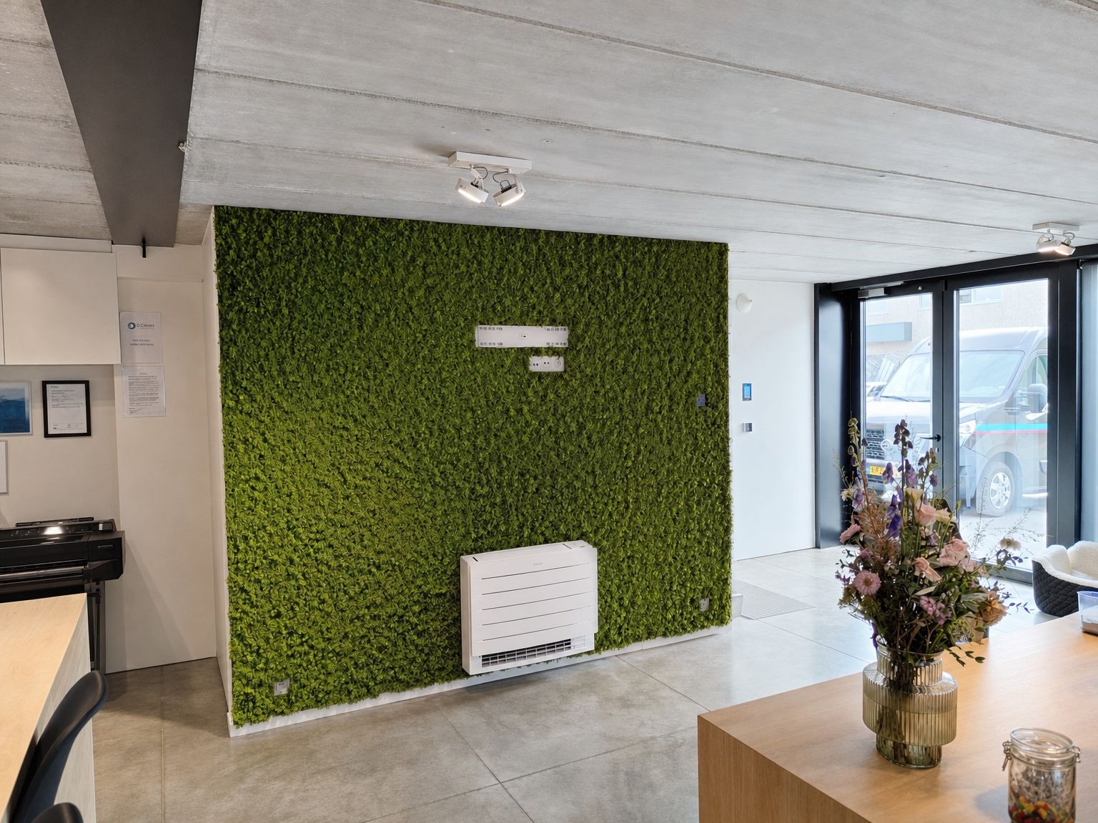 Mooswand Büro: Mooswand