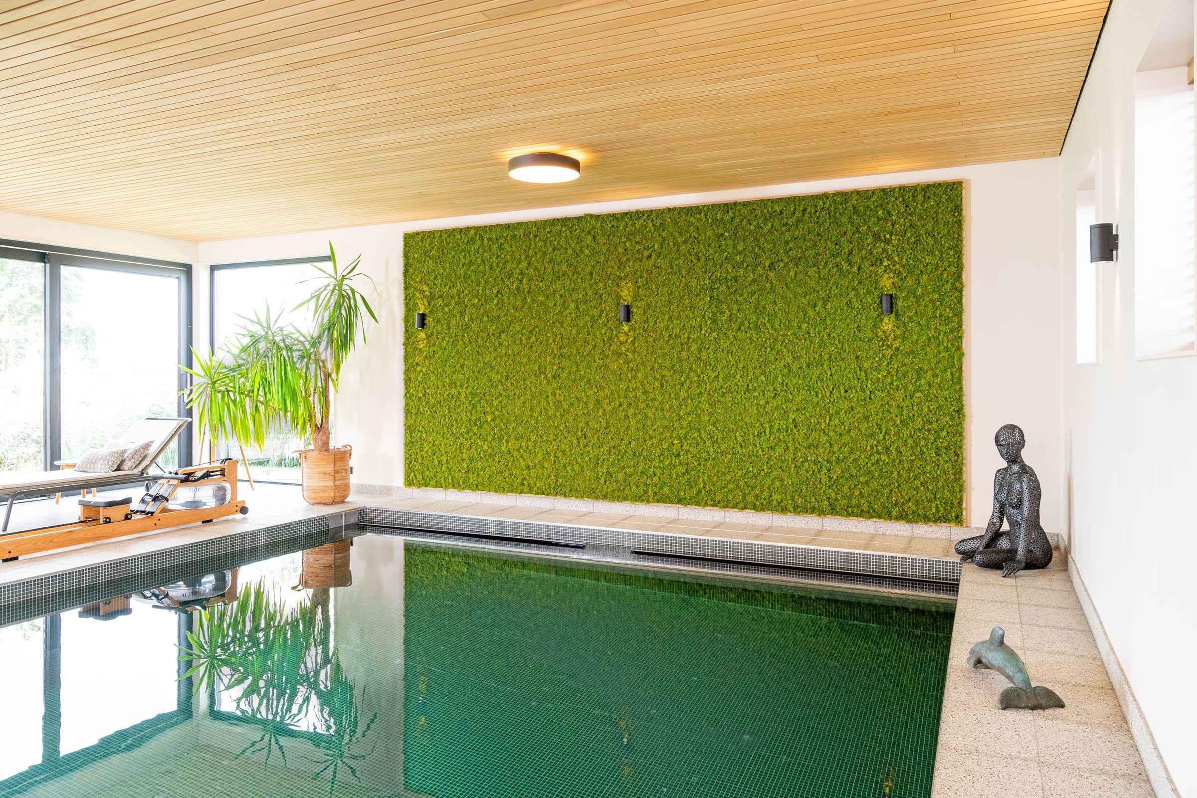 Privatpool Wergea: Mooswand