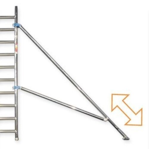 Euroscaffold Basis rolsteiger 75 x 190 x 10,2m werkhoogte
