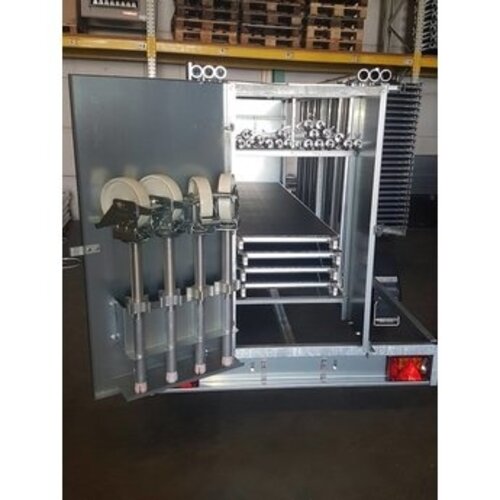 Euroscaffold Steigeraanhanger 2,5 meter - Afsluitbaar