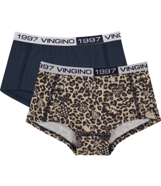 Vingino Girls hipster 2 pack donkerblauw