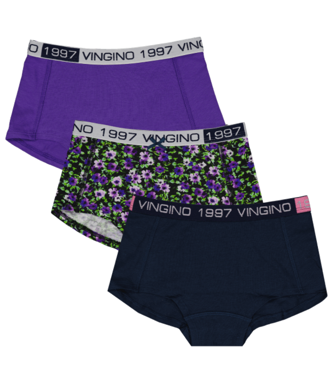 Vingino Girls hipsters 3 pack paars