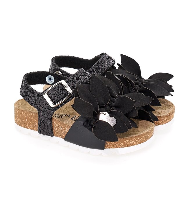 Monnalisa Sandalen Zwart/Glitter