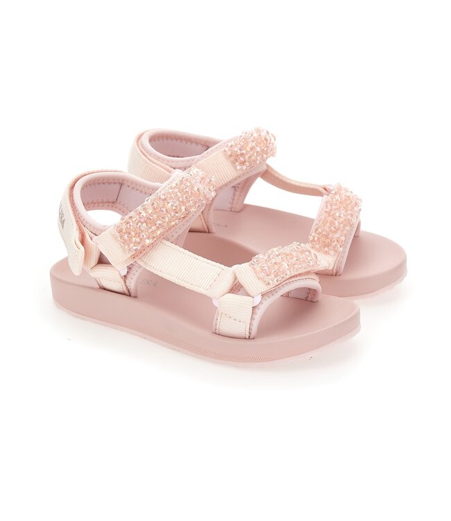 Monnalisa Monnalisa Sandalen Roze met Parels