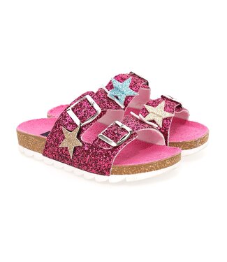 Monnalisa Monnalisa Slippers Fuchsia Glitter