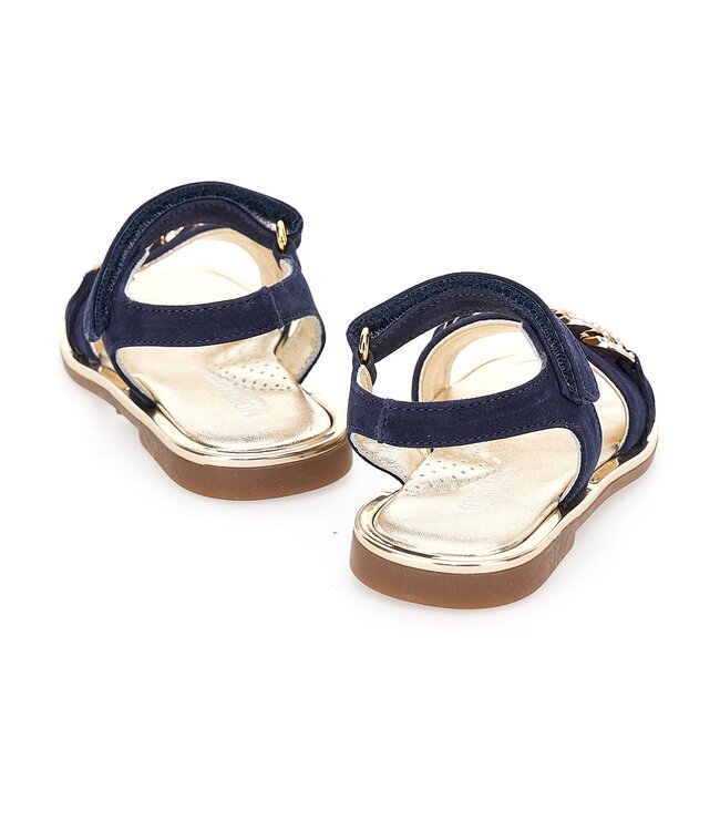 Monnalisa Sandalen Goud/Donkerblauw