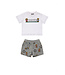 Moschino Moschino Set T-Shirt+Short Voetbal Wit/Grijs
