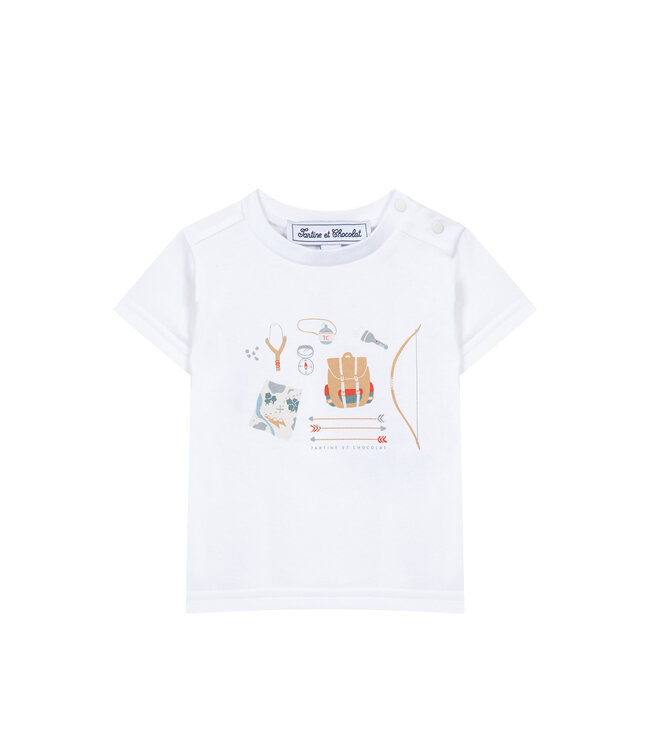 Tartine et Chocolat Tartine et Chocolat T-Shirt Wit Summer Camp