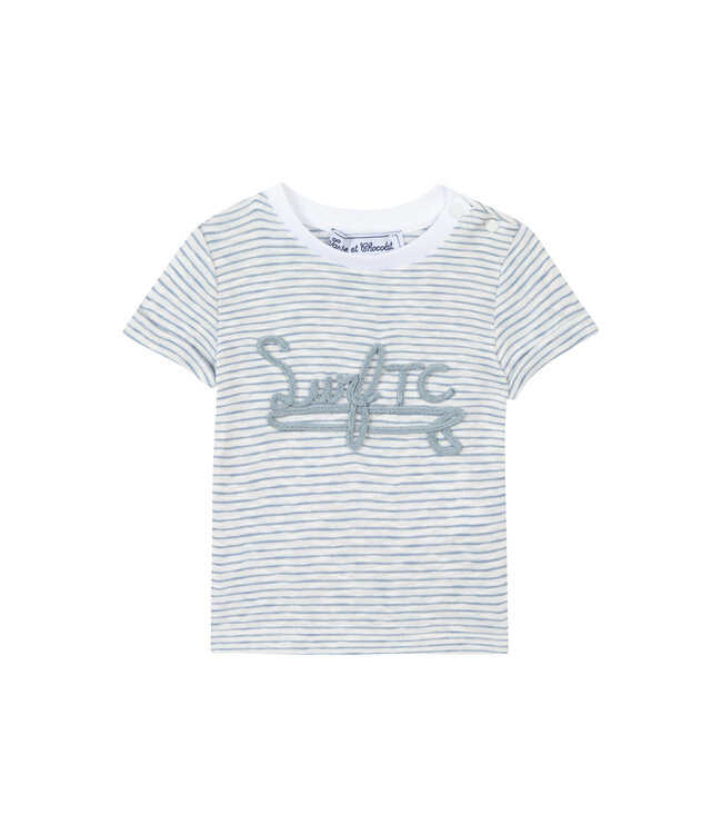 Tartine et Chocolat Tartine et Chocolat T-Shirt Gestreept Surf