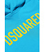 Dsquared Dsquared Hoodie Slouch Fit Blauw/Geel