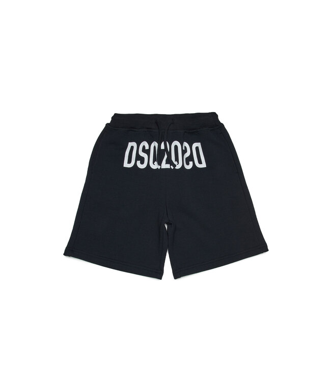 Dsquared Dsquared Korte Broek Logo Voorkant Zwart