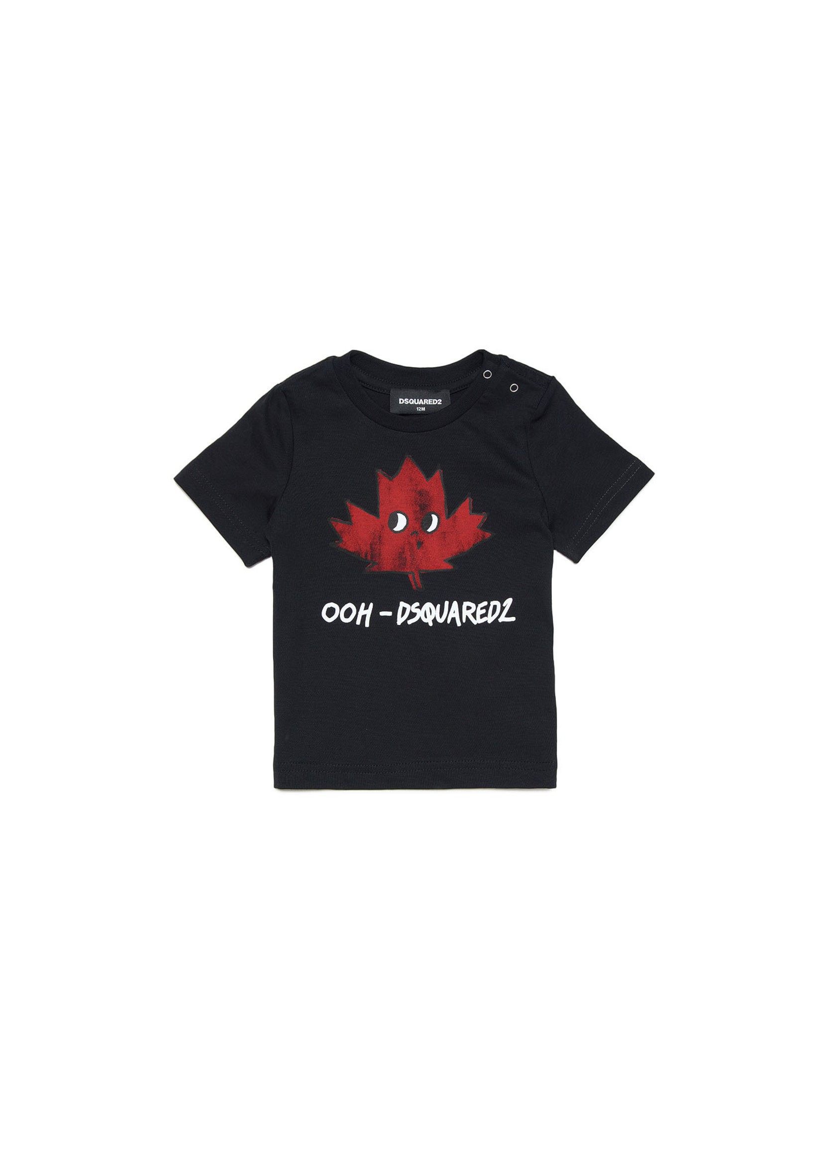 Dsquared Dsquared Baby T-Shirt Logo Zwart/Rood