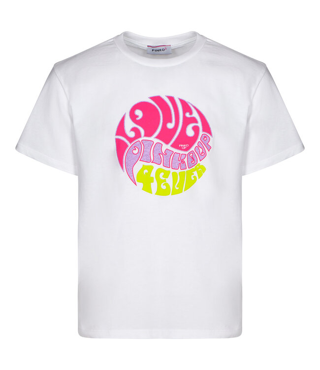 Pinko T-Shirt Wit Love 4 Ever