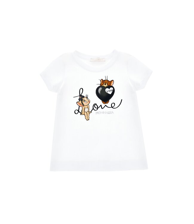 Monnalisa Monnalisa T-Shirt Love You Tom