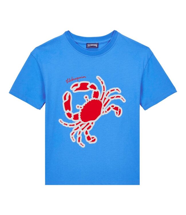 Vilebrequin Vilebrequin T-Shirt Gabin Blauw Krab