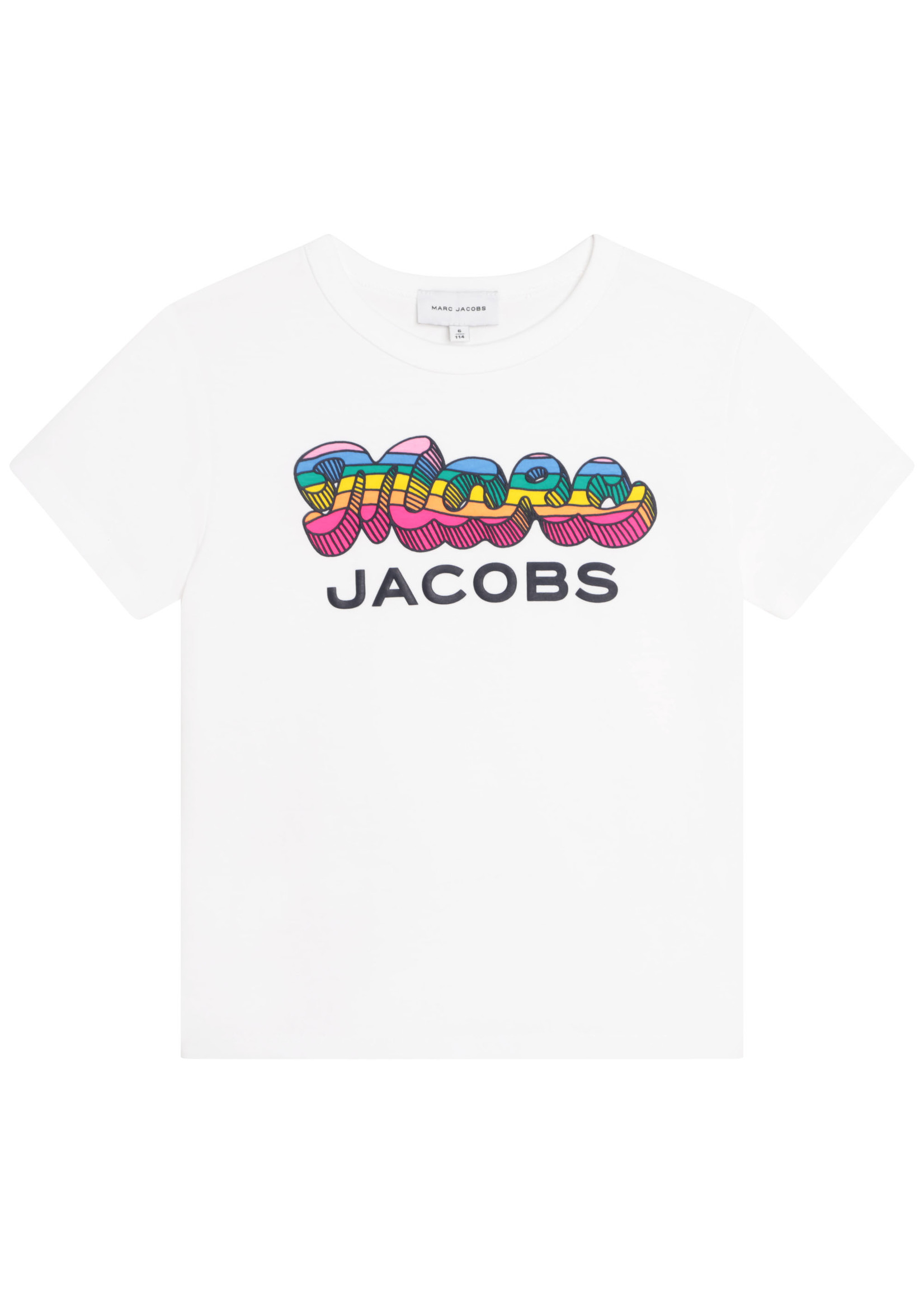 Marc Jacobs Marc Jacobs T-Shirt Wit / Regenboog Logo