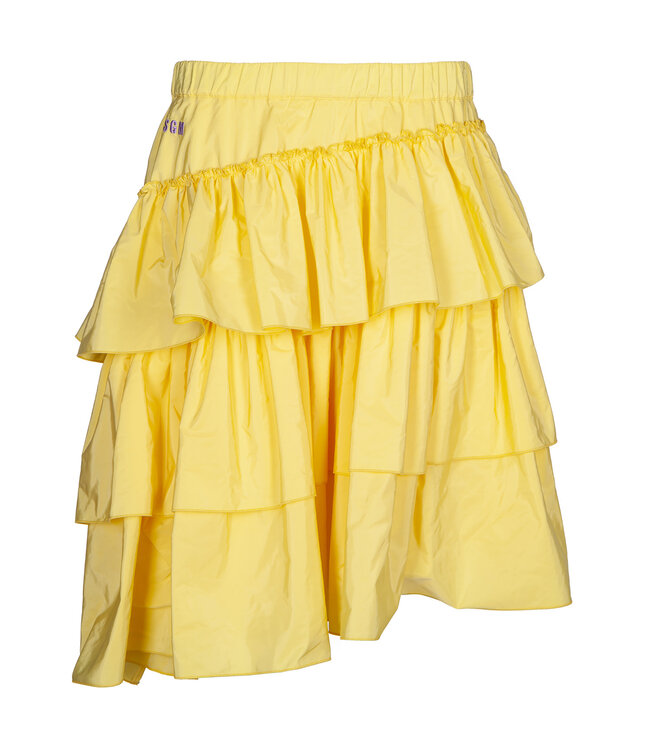 MSGM Msgm Rok Taffeta Geel