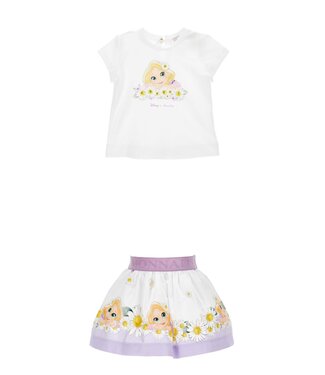 Monnalisa Rapunzel Set Rokje Met Tshirt