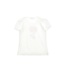 Monnalisa Wit T-Shirt Met Bloemen