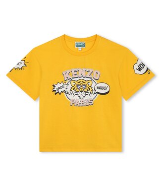 KENZO Tshirt Geel Tijger