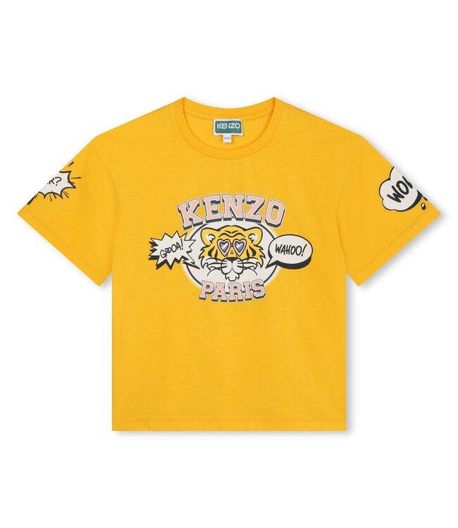 KENZO Tshirt Geel Tijger