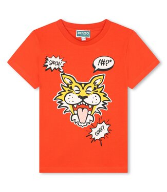 KENZO Tshirt Rood Tijger