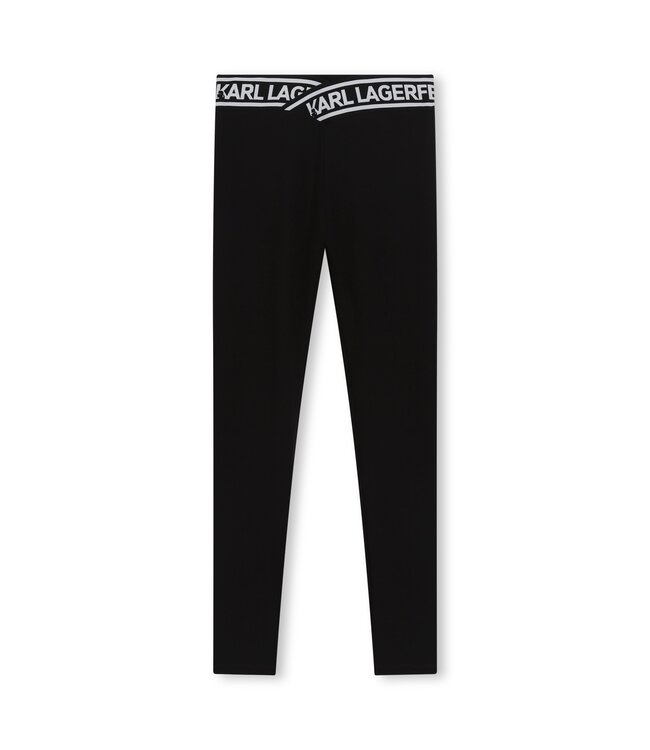 Karl Lagerfeld Legging Zwart Band Met Logo