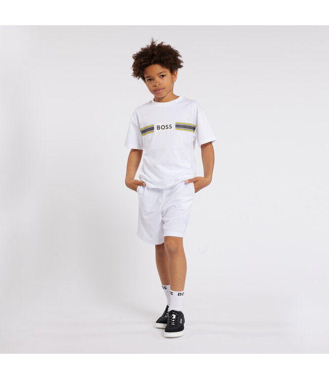 Boss Kort Joggingbroekje Wit