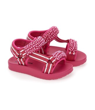 Monnalisa Sandalen Fuchsia Met Kraaltjes