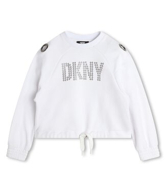 DKNY Sweater Wit Zilveren Studs