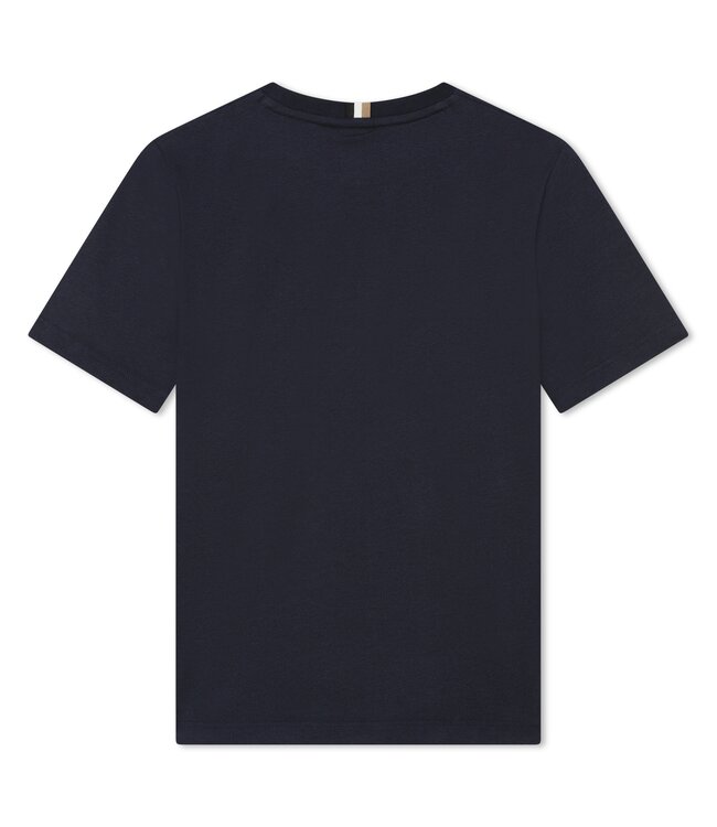 Boss Tshirt Donkerblauw Print