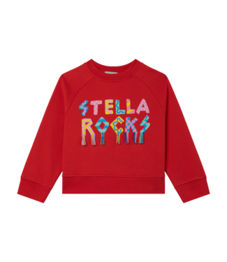 Stella Mccartney Sweater Rood Logo Gekleurd